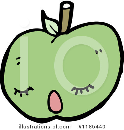 Royalty-Free (RF) Apple Clipart Illustration by lineartestpilot - Stock Sample #1185440