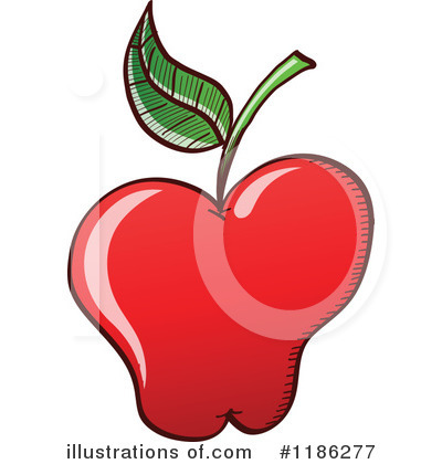 Royalty-Free (RF) Apple Clipart Illustration by Zooco - Stock Sample #1186277