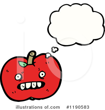 Royalty-Free (RF) Apple Clipart Illustration by lineartestpilot - Stock Sample #1190583