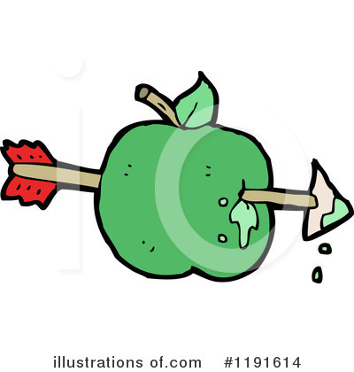 Royalty-Free (RF) Apple Clipart Illustration by lineartestpilot - Stock Sample #1191614