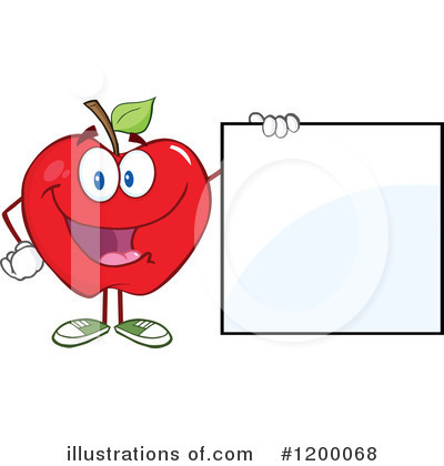 Royalty-Free (RF) Apple Clipart Illustration by Hit Toon - Stock Sample #1200068