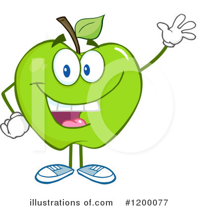 Royalty-Free (RF) Apple Clipart Illustration by Hit Toon - Stock Sample #1200077