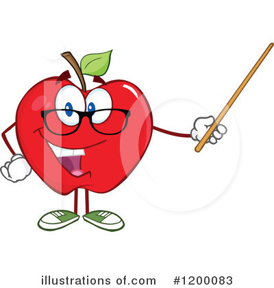 Royalty-Free (RF) Apple Clipart Illustration by Hit Toon - Stock Sample #1200083
