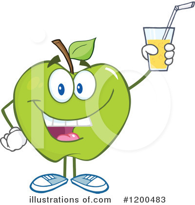 Royalty-Free (RF) Apple Clipart Illustration by Hit Toon - Stock Sample #1200483