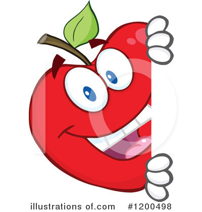 Royalty-Free (RF) Apple Clipart Illustration by Hit Toon - Stock Sample #1200498