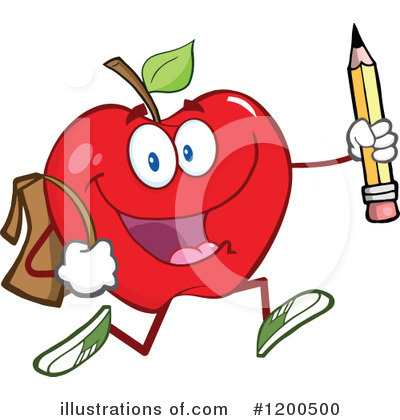 Royalty-Free (RF) Apple Clipart Illustration by Hit Toon - Stock Sample #1200500