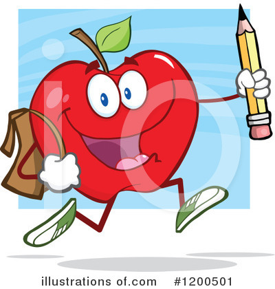 Royalty-Free (RF) Apple Clipart Illustration by Hit Toon - Stock Sample #1200501