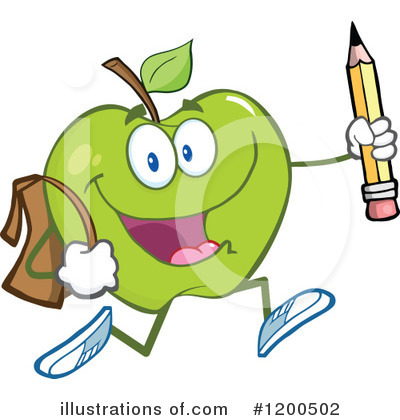Royalty-Free (RF) Apple Clipart Illustration by Hit Toon - Stock Sample #1200502