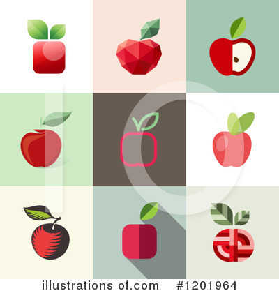 Royalty-Free (RF) Apple Clipart Illustration by elena - Stock Sample #1201964