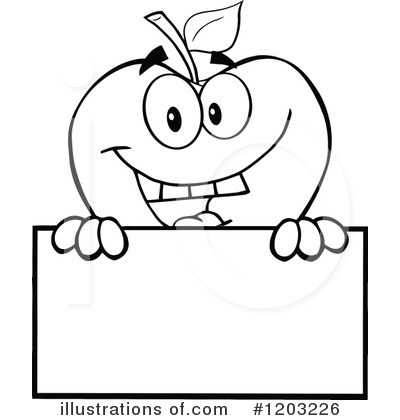 Royalty-Free (RF) Apple Clipart Illustration by Hit Toon - Stock Sample #1203226