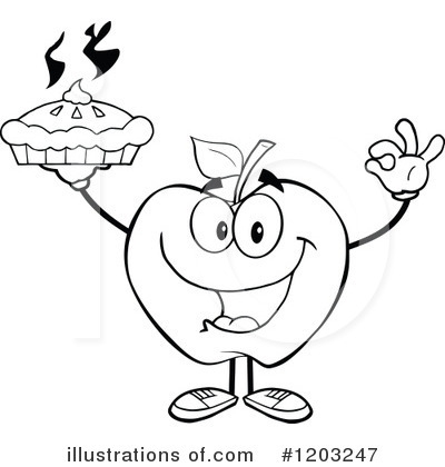 Royalty-Free (RF) Apple Clipart Illustration by Hit Toon - Stock Sample #1203247
