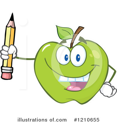 Royalty-Free (RF) Apple Clipart Illustration by Hit Toon - Stock Sample #1210655