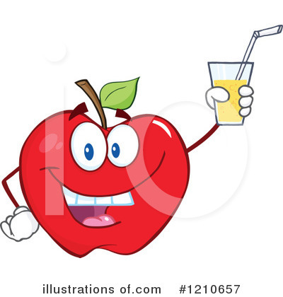 Royalty-Free (RF) Apple Clipart Illustration by Hit Toon - Stock Sample #1210657