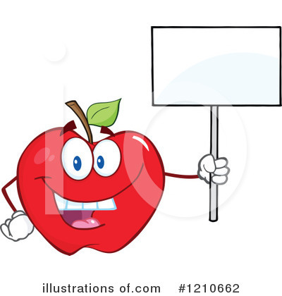 Royalty-Free (RF) Apple Clipart Illustration by Hit Toon - Stock Sample #1210662
