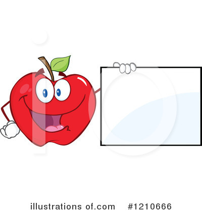Royalty-Free (RF) Apple Clipart Illustration by Hit Toon - Stock Sample #1210666