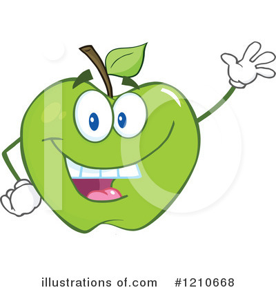 Royalty-Free (RF) Apple Clipart Illustration by Hit Toon - Stock Sample #1210668
