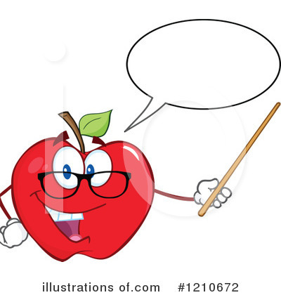 Royalty-Free (RF) Apple Clipart Illustration by Hit Toon - Stock Sample #1210672