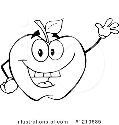 Royalty-Free (RF) Apple Clipart Illustration by Hit Toon - Stock Sample #1210685