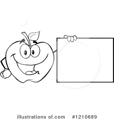 Royalty-Free (RF) Apple Clipart Illustration by Hit Toon - Stock Sample #1210689