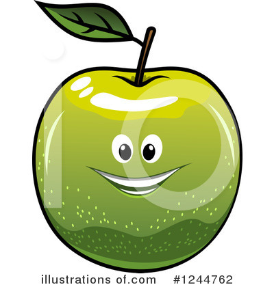 Royalty-Free (RF) Apple Clipart Illustration by Vector Tradition SM - Stock Sample #1244762