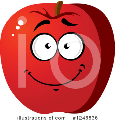 Royalty-Free (RF) Apple Clipart Illustration by Vector Tradition SM - Stock Sample #1246836