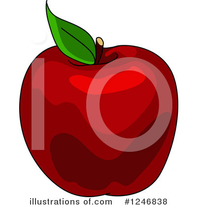 Royalty-Free (RF) Apple Clipart Illustration by Vector Tradition SM - Stock Sample #1246838