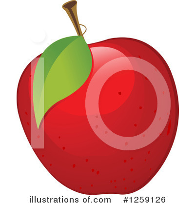 Royalty-Free (RF) Apple Clipart Illustration by Pushkin - Stock Sample #1259126