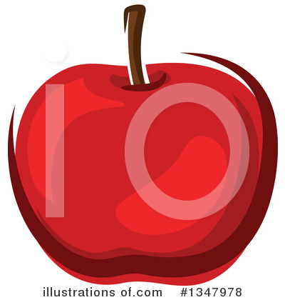 Royalty-Free (RF) Apple Clipart Illustration by Vector Tradition SM - Stock Sample #1347978