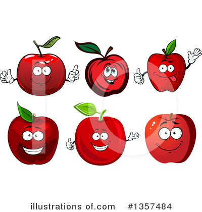 Royalty-Free (RF) Apple Clipart Illustration by Vector Tradition SM - Stock Sample #1357484