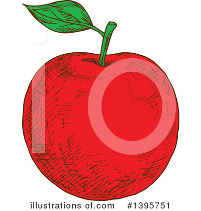Royalty-Free (RF) Apple Clipart Illustration by Vector Tradition SM - Stock Sample #1395751