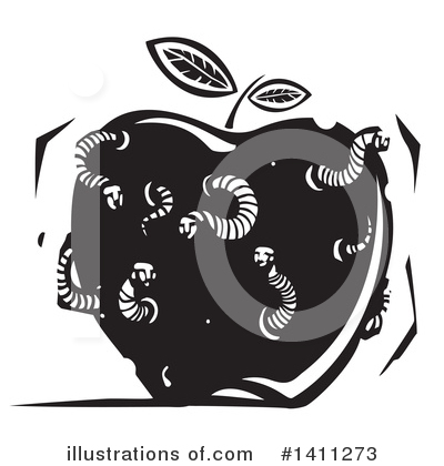 Royalty-Free (RF) Apple Clipart Illustration by xunantunich - Stock Sample #1411273