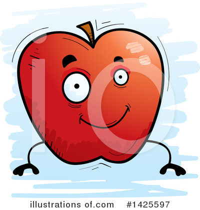 Royalty-Free (RF) Apple Clipart Illustration by Cory Thoman - Stock Sample #1425597