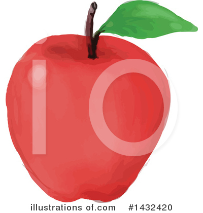 Royalty-Free (RF) Apple Clipart Illustration by patrimonio - Stock Sample #1432420