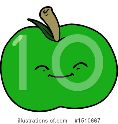 Royalty-Free (RF) Apple Clipart Illustration by lineartestpilot - Stock Sample #1510667