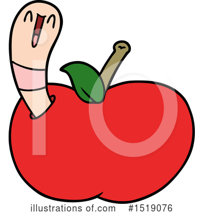 Royalty-Free (RF) Apple Clipart Illustration by lineartestpilot - Stock Sample #1519076