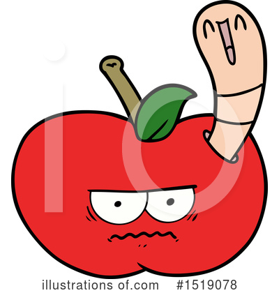 Royalty-Free (RF) Apple Clipart Illustration by lineartestpilot - Stock Sample #1519078