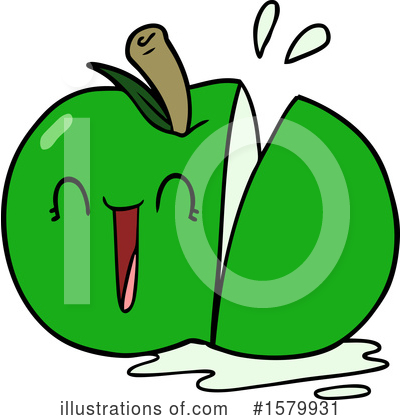 Royalty-Free (RF) Apple Clipart Illustration by lineartestpilot - Stock Sample #1579931