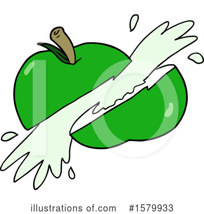 Green Apple Clipart #1579933 by lineartestpilot