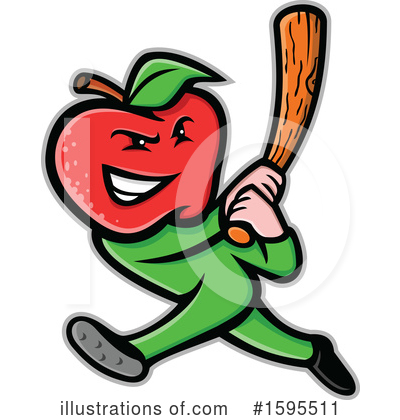 Royalty-Free (RF) Apple Clipart Illustration by patrimonio - Stock Sample #1595511