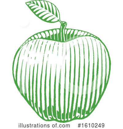 Royalty-Free (RF) Apple Clipart Illustration by cidepix - Stock Sample #1610249