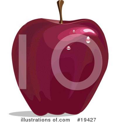Royalty-Free (RF) Apple Clipart Illustration by Vitmary Rodriguez - Stock Sample #19427