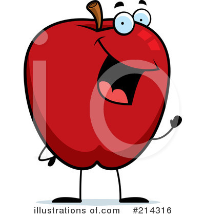 Royalty-Free (RF) Apple Clipart Illustration by Cory Thoman - Stock Sample #214316