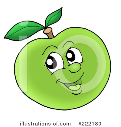 Royalty-Free (RF) Apple Clipart Illustration by visekart - Stock Sample #222180