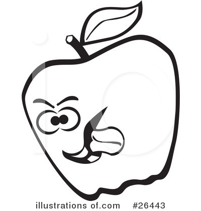 Royalty-Free (RF) Apple Clipart Illustration by David Rey - Stock Sample #26443