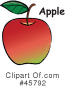 Apple Clipart #45792 by Pams Clipart