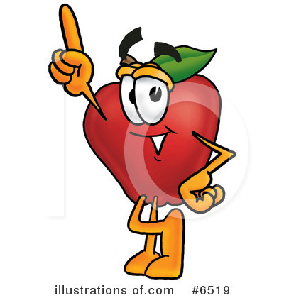 Royalty-Free (RF) Apple Clipart Illustration by Mascot Junction - Stock Sample #6519