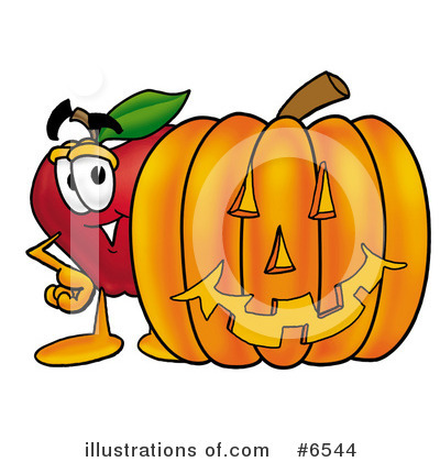 Royalty-Free (RF) Apple Clipart Illustration by Mascot Junction - Stock Sample #6544