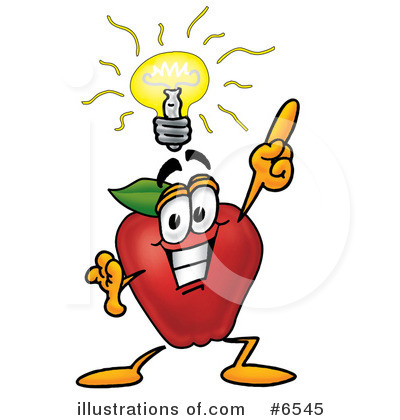 Royalty-Free (RF) Apple Clipart Illustration by Mascot Junction - Stock Sample #6545