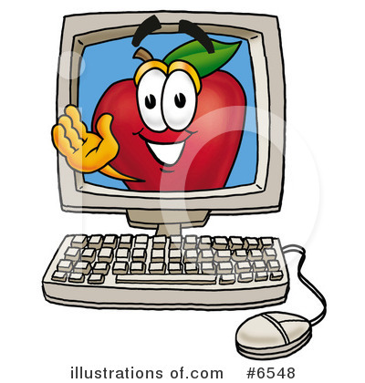 Royalty-Free (RF) Apple Clipart Illustration by Mascot Junction - Stock Sample #6548