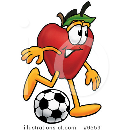 Royalty-Free (RF) Apple Clipart Illustration by Mascot Junction - Stock Sample #6559